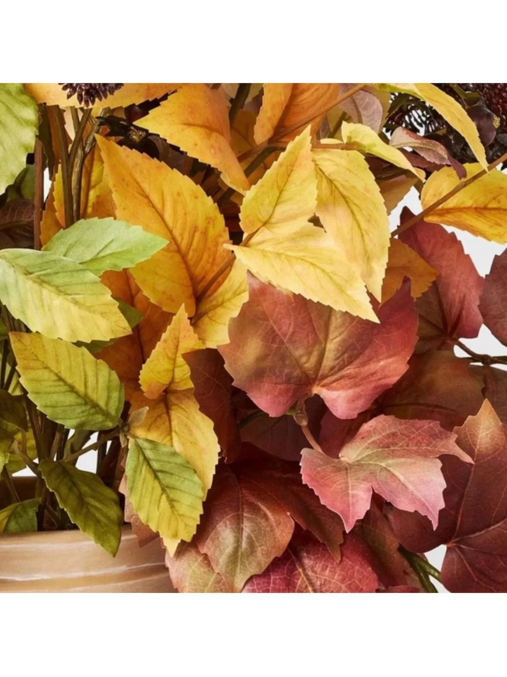 Studio McGee 31” XL Fall Leaf Artificial Statement Arrangement